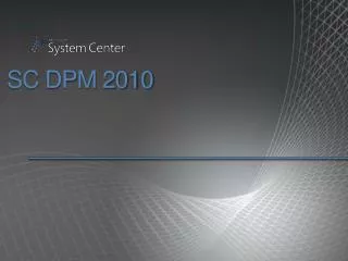 SC DPM 2010