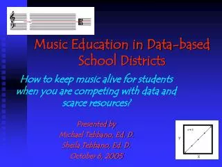 Music Education in Data-based School Districts