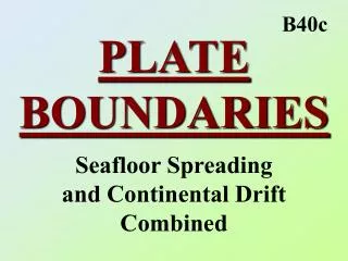 PLATE BOUNDARIES