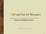 Oil and Gas for Managers - slide 1