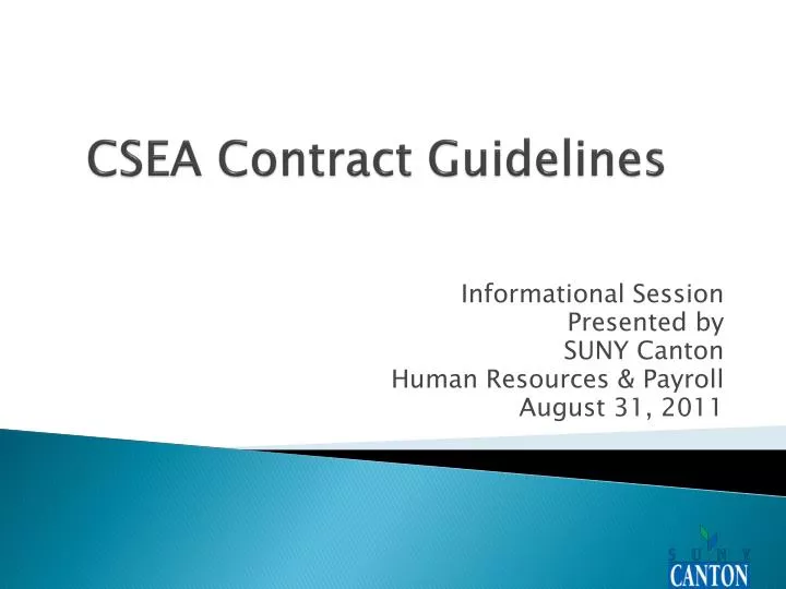 csea contract guidelines
