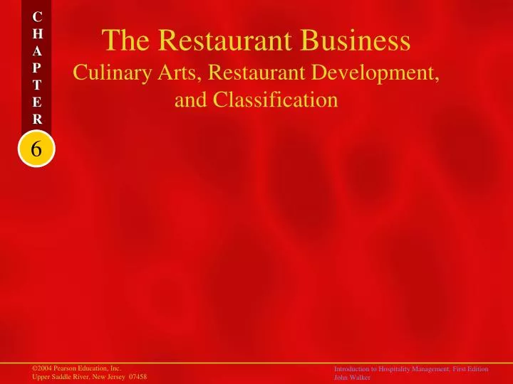 the restaurant business culinary arts restaurant development and classification