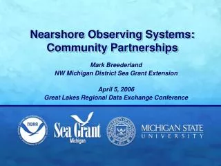 Nearshore Observing Systems: Community Partnerships