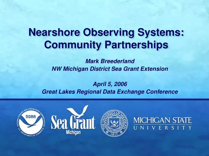 nearshore observing systems community partnerships