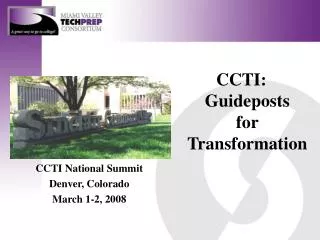 CCTI: Guideposts for Transformation