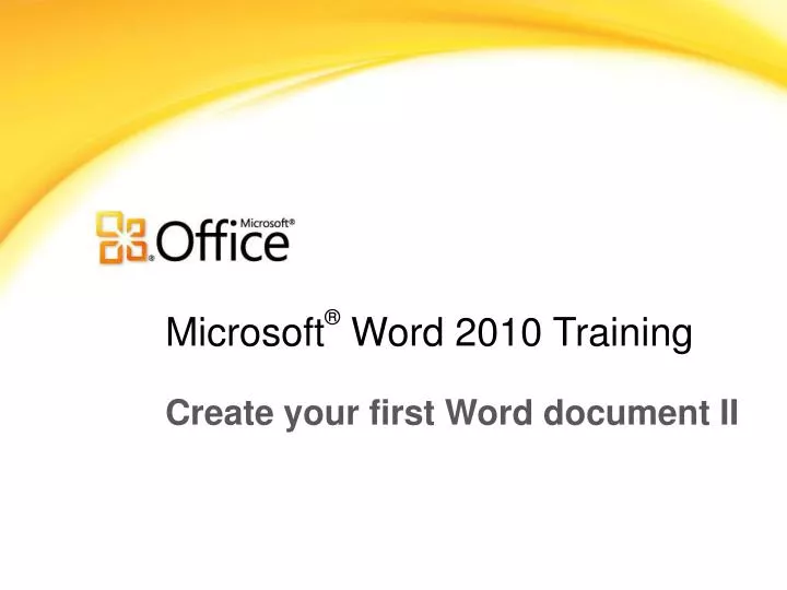 microsoft word 2010 training