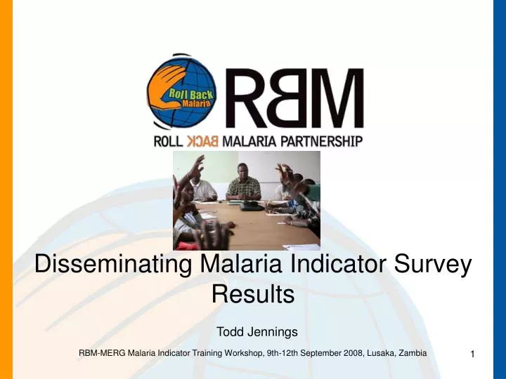 disseminating malaria indicator survey results