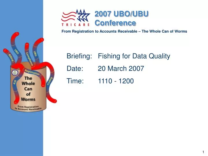 briefing fishing for data quality date 20 march 2007 time 1110 1200