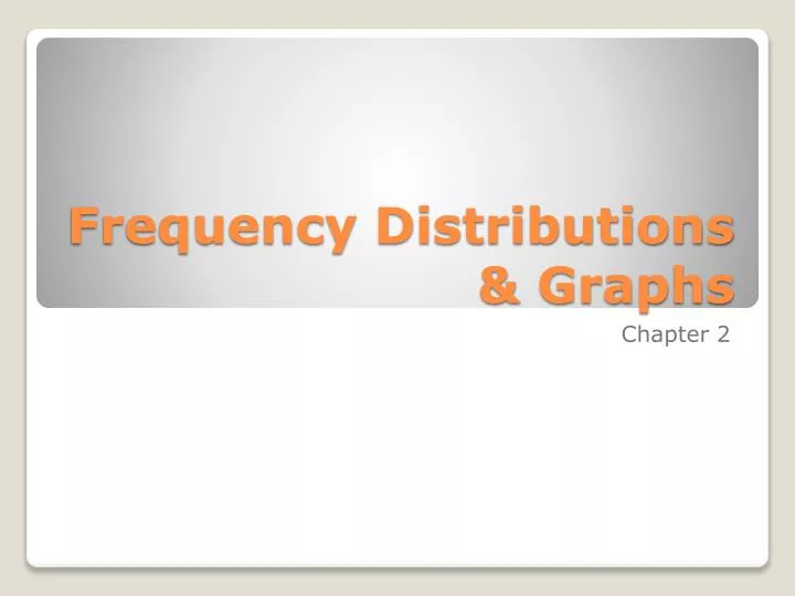frequency distributions graphs