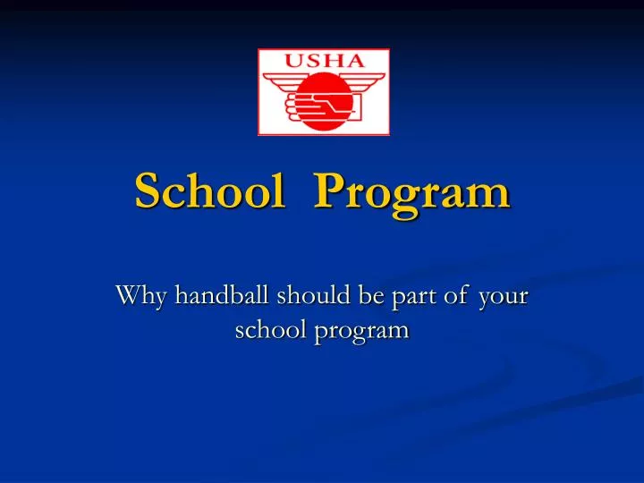 school program