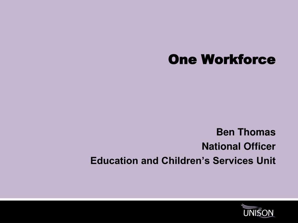 PPT - One workforce PowerPoint Presentation, free download - ID:64133