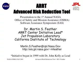 ARRT Advanced Risk Reduction Tool