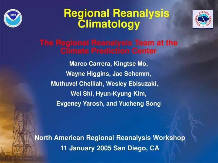 regional reanalysis climatology