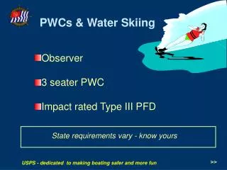 Observer 3 seater PWC Impact rated Type III PFD