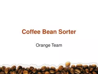 Coffee Bean Sorter