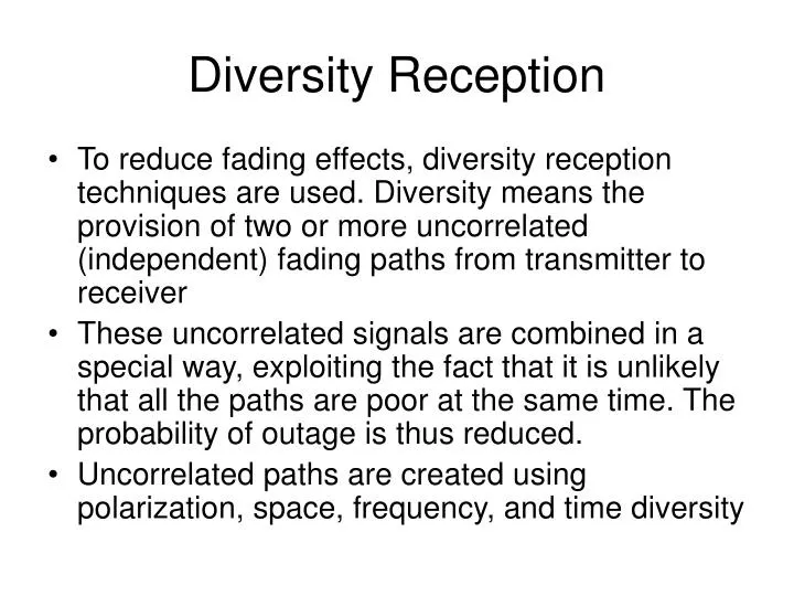 diversity reception