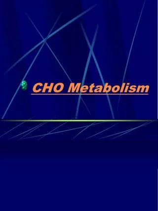 CHO Metabolism