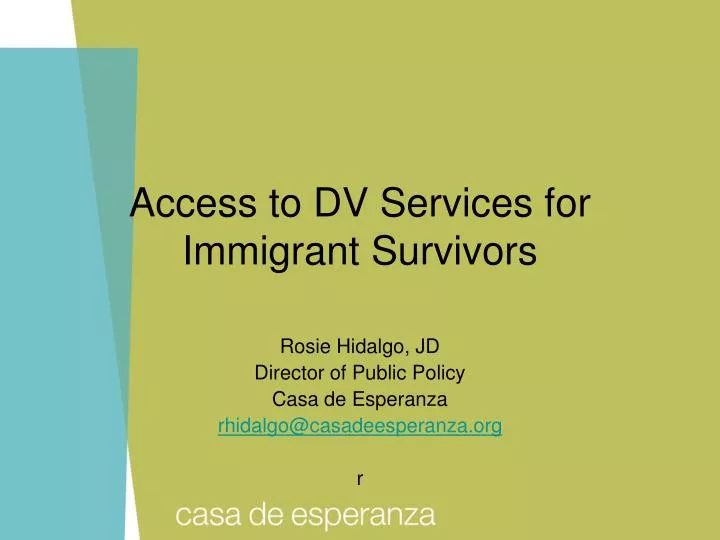 access to dv services for immigrant survivors