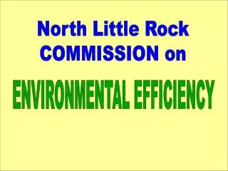 North Little Rock COMMISSION on