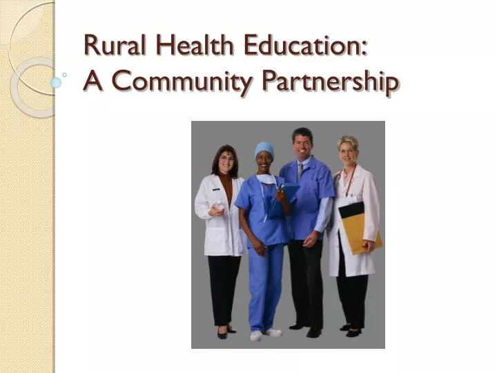 rural health education a community partnership