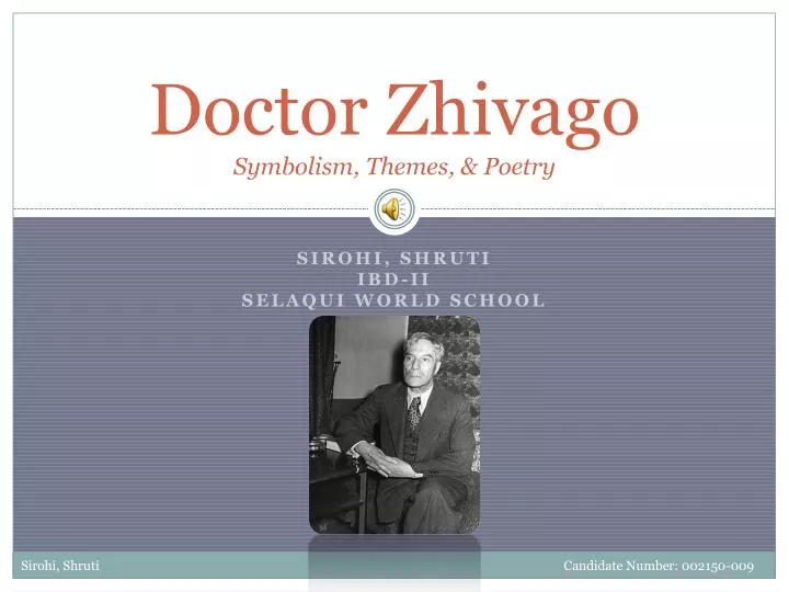 doctor zhivago symbolism themes poetry