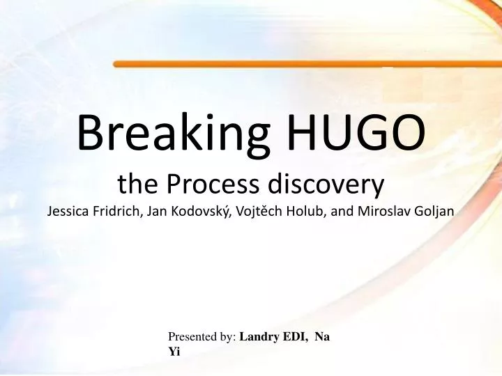 breaking hugo the process discovery jessica fridrich jan kodovsk vojt ch holub and miroslav goljan