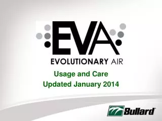Usage and Care Updated January 2014