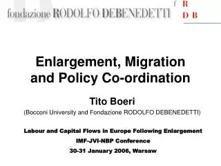 Enlargement, Migration and Policy Co-ordination