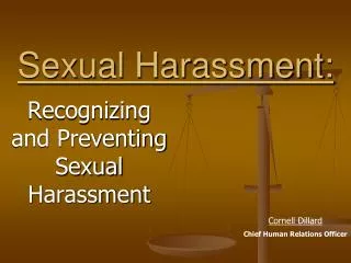 Sexual Harassment: