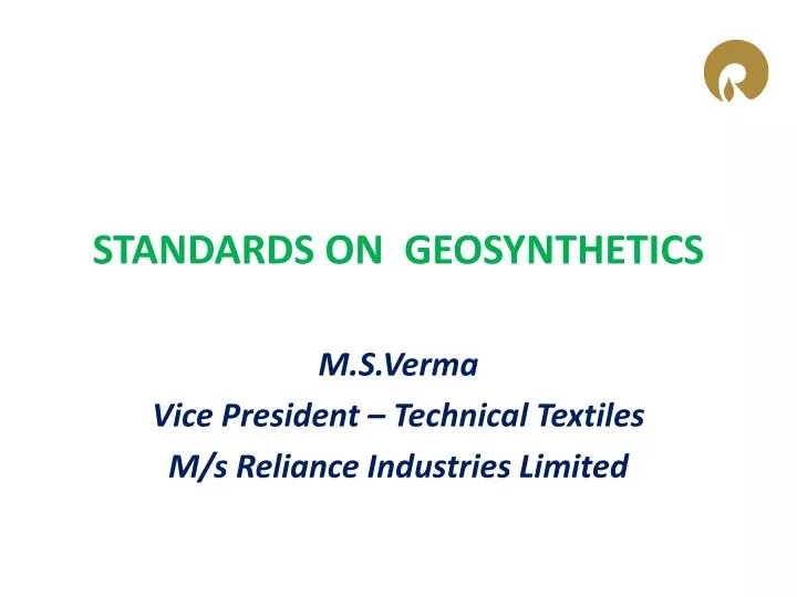 standards on geosynthetics