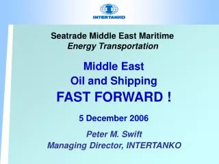 Seatrade Middle East Maritime Energy Transportation