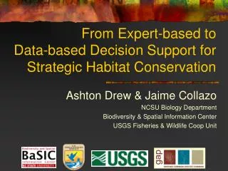From Expert-based to Data-based Decision Support for Strategic Habitat Conservation