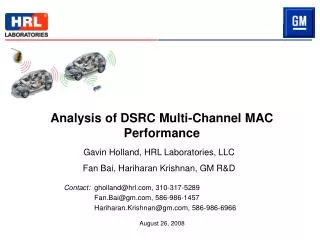 Analysis of DSRC Multi-Channel MAC Performance
