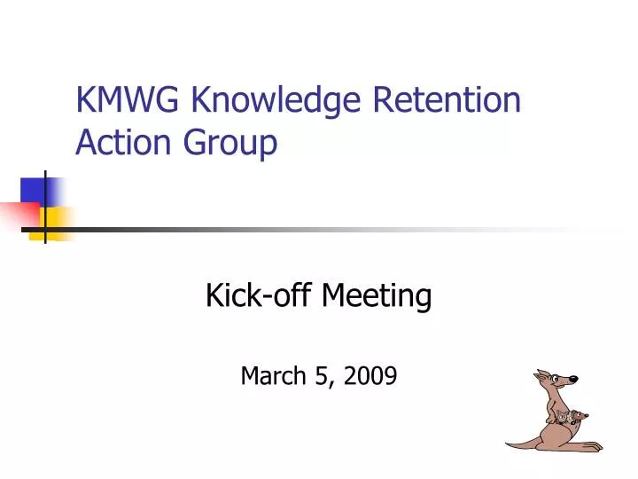 kmwg knowledge retention action group