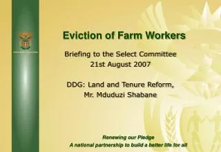 Eviction of Farm Workers