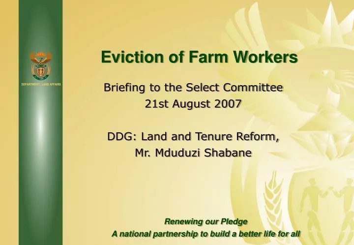 eviction of farm workers
