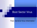 Boot Sector Virus - slide 1
