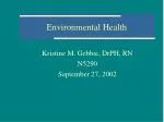 Environmental Health - slide 1