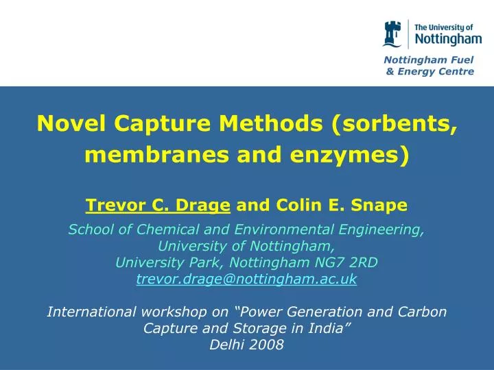 novel capture methods sorbents membranes and enzymes