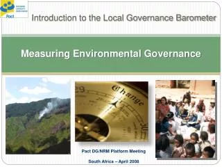 Measuring Environmental Governance