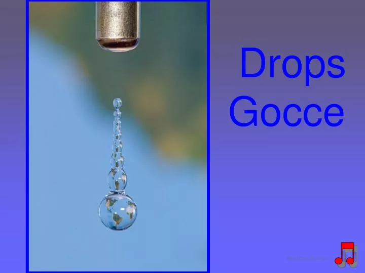 drops gocce