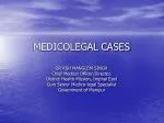 MEDICOLEGAL CASES