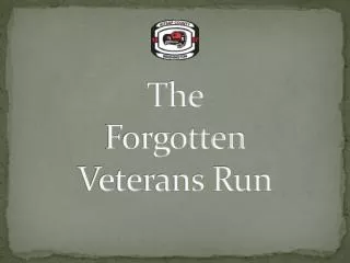 The Forgotten Veterans Run