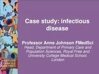Case study: infectious disease