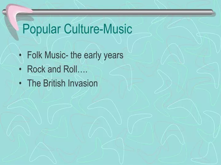 popular culture music