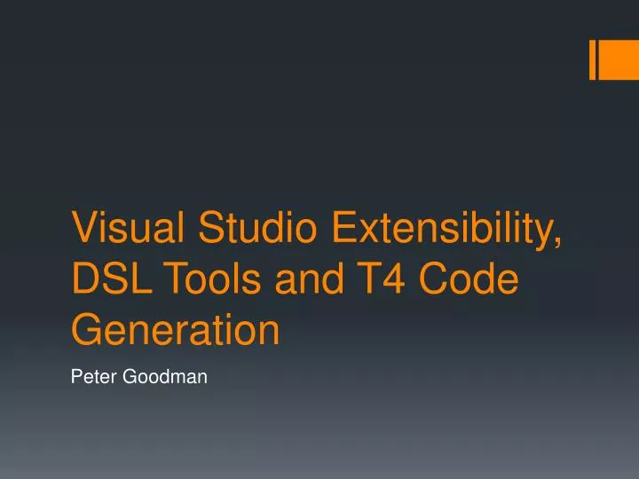 visual studio extensibility dsl tools and t4 code generation