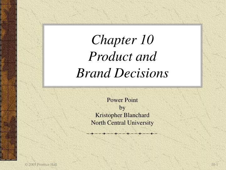 chapter 10 product and brand decisions