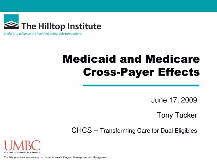 medicaid and medicare cross payer effects