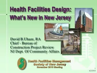 Health Facilities Design: What’s New in New Jersey