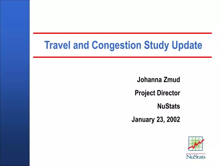 travel and congestion study update